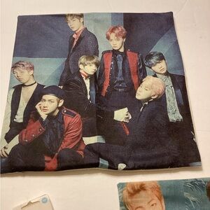 BTS 2 Pillow Case & 1  Phone Ring Holder